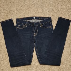 7 For All Mankind Indigo Skinny Jeans